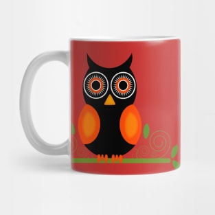 Owl on red Mug